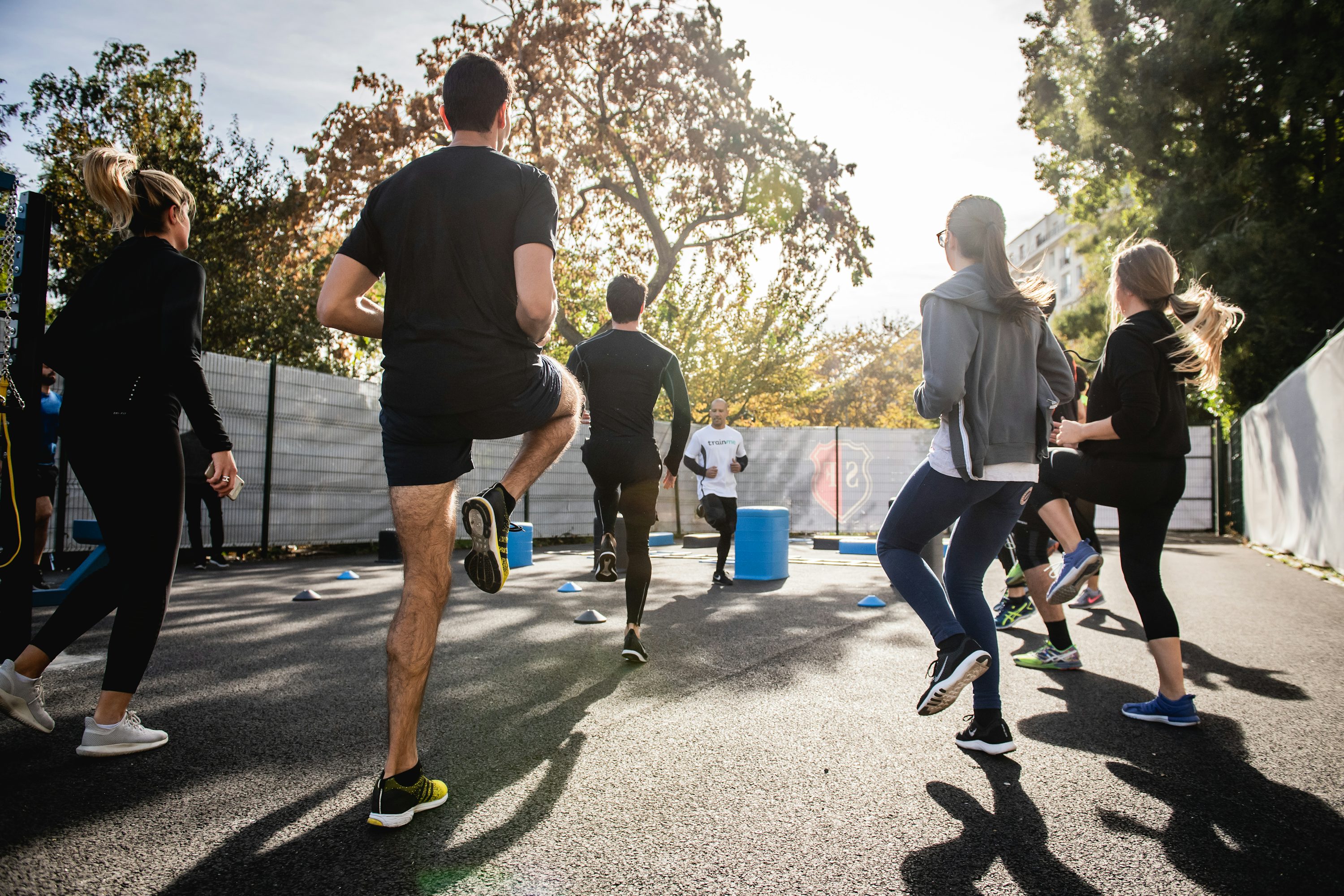 outdoor fitness class